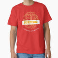 Surfing 10% Riding, 90% Waiting Surfboard T-Shirt by MilMillennial