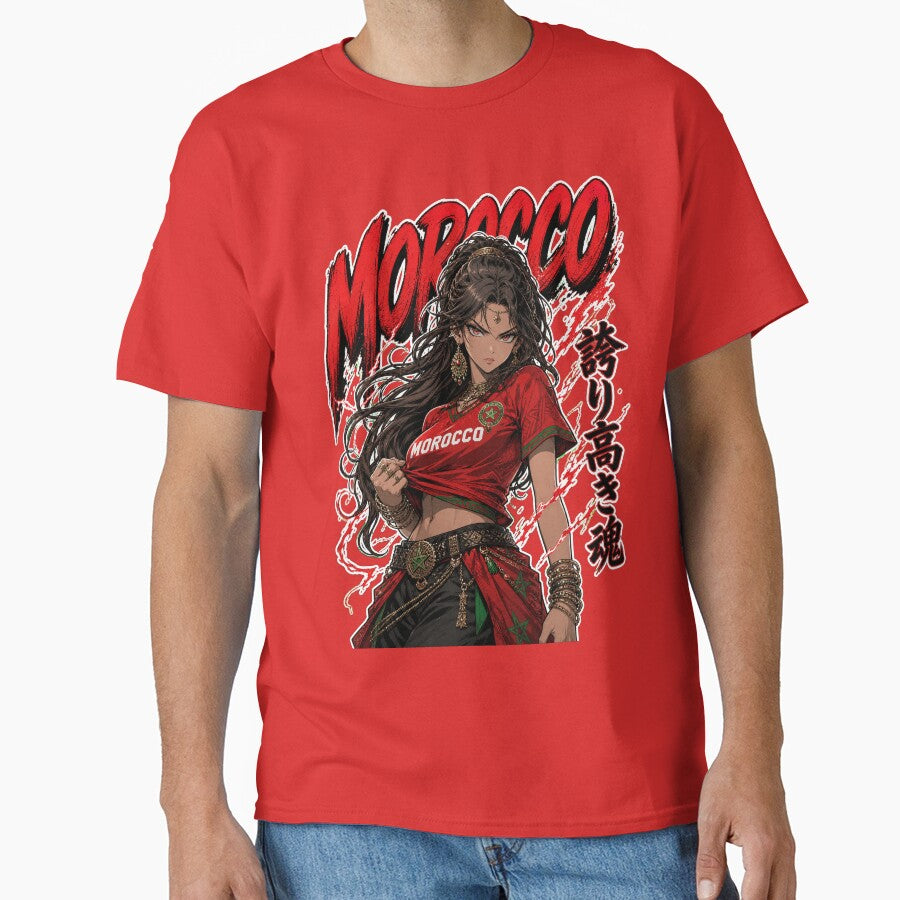 Morocco Atlas Lioness Waifu: Anime Football Spirit by Senpai Syndicate