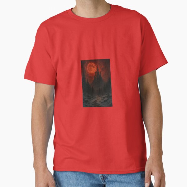 "Blood Moon Castle â€“ Snowy Gothic iPhone Wallpaper" Classic T-Shirt