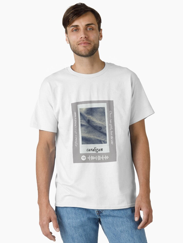 Cardigan Folklore Design Classic T-Shirt Hoodie, Sweatshirt | PureTeeCo.com (Image 1)