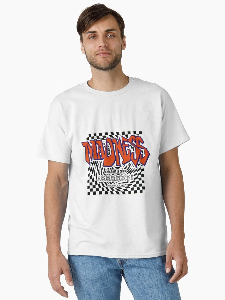 Madness British Ska 2 tone band "Night boat to cairo" cover [Orange] Classic T-Shirt Hoodie, Sweatshirt (Image 1)