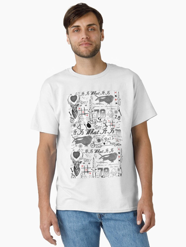 Louis Tomlinson tattoos design Classic T-Shirt Hoodie, Sweatshirt | PureTeeCo.com (Image 1)