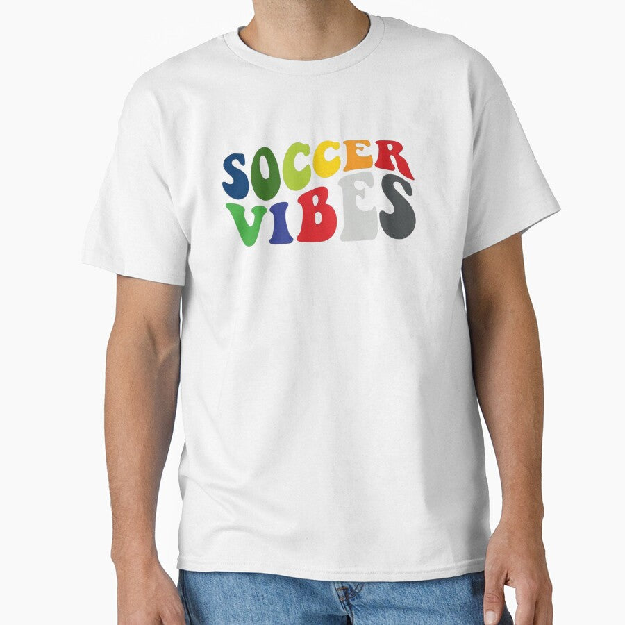 Soocer Vibes,soccer mom& soccer ball,design,first day,football mom,mens good,gift for mom by Sophistical