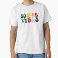 Soocer Vibes,soccer mom& soccer ball,design,first day,football mom,mens good,gift for mom by Sophistical