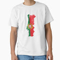 Portugal Flag Map tshirt distressed vintage by farhanhafeez