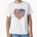 Amsterdam Oranje Heart Map light – Dutch Football City Art by BottleGnome