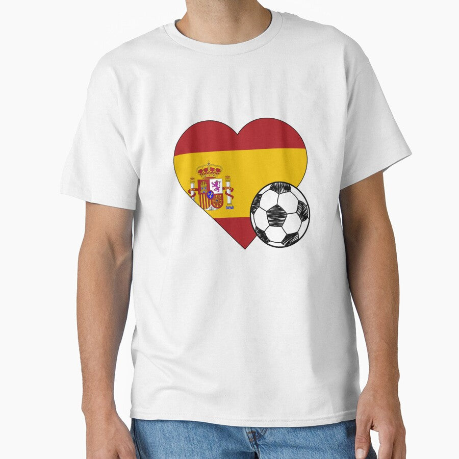 Spain Soccer Heart Design by FinalScoreClub