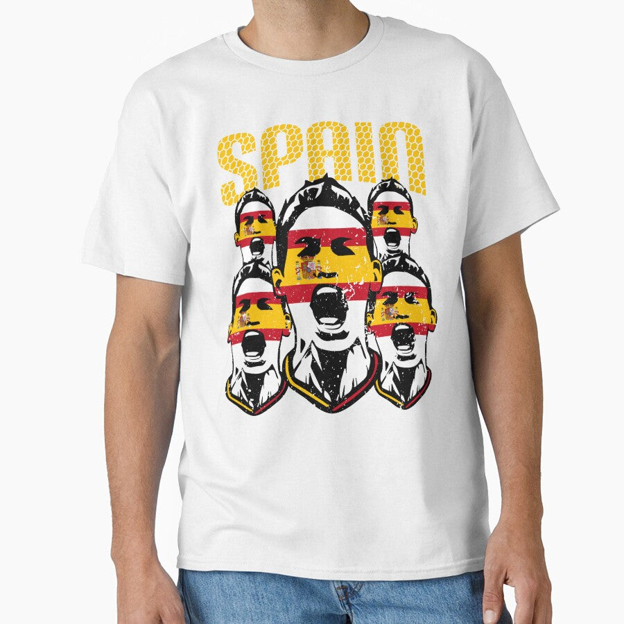 Spain Soccer Sports Fans Espana Flag Face by screenworks