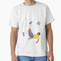 Bicycle Kick - Pele - SOCCER FOOTBALL - BRAZIL - WHITE TEXT version 2b by AMGraphicStudio