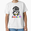 Mom Life Soccer Lover Mothers Day Messy Bun design by 26funy