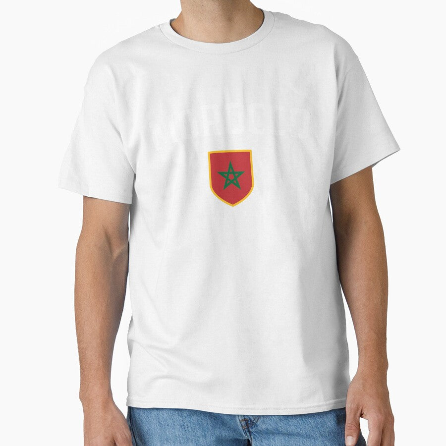 Morocco Sports Fans Classic Flag Shield National Team Support by el-em-cee