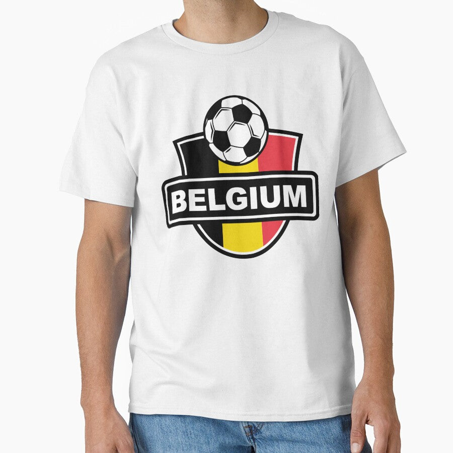 Belgium Sports Shield Soccer Ball by labelia