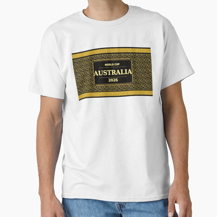 Australia Football Fan 2026 Black Gold Luxury Wrap — Socceroos Soccer Fan by BrickByDream