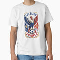 France Soccer Rooster - Les Bleus Vintage  Patriotic Football Fan T-Shirt by 18-30