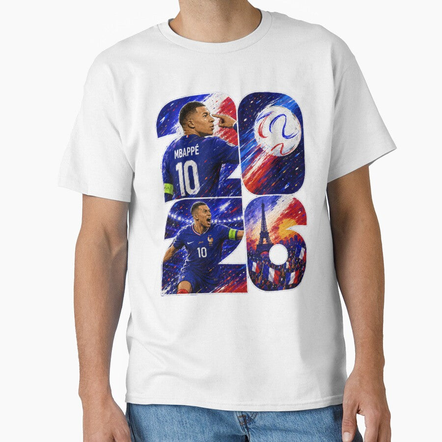 Mbappé France 2026 Football Legend Art Poster by ravuh