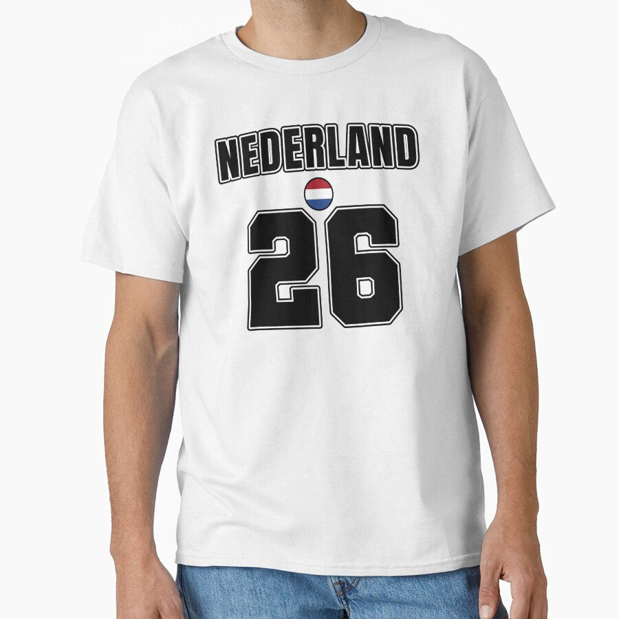 Netherlands 26 Football Shirt Style Design – Netherlands National Team Apparel by The Hairy Melon
