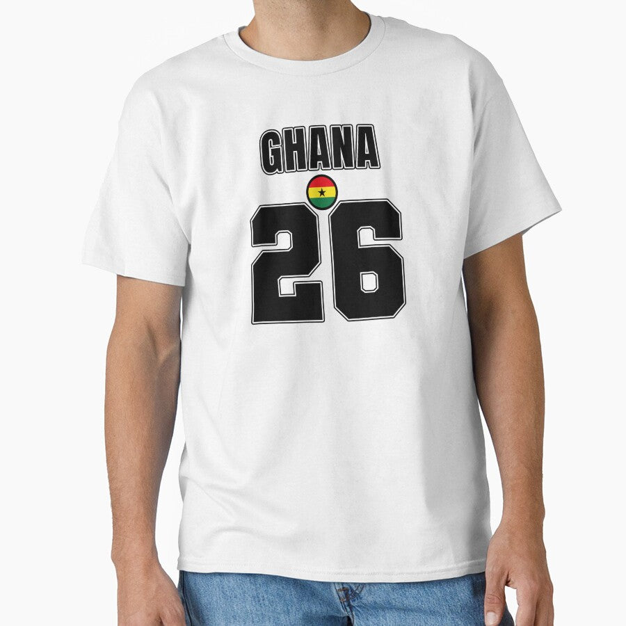 Ghana 26 Football Shirt Style Design – Ghana National Team Apparel by The Hairy Melon