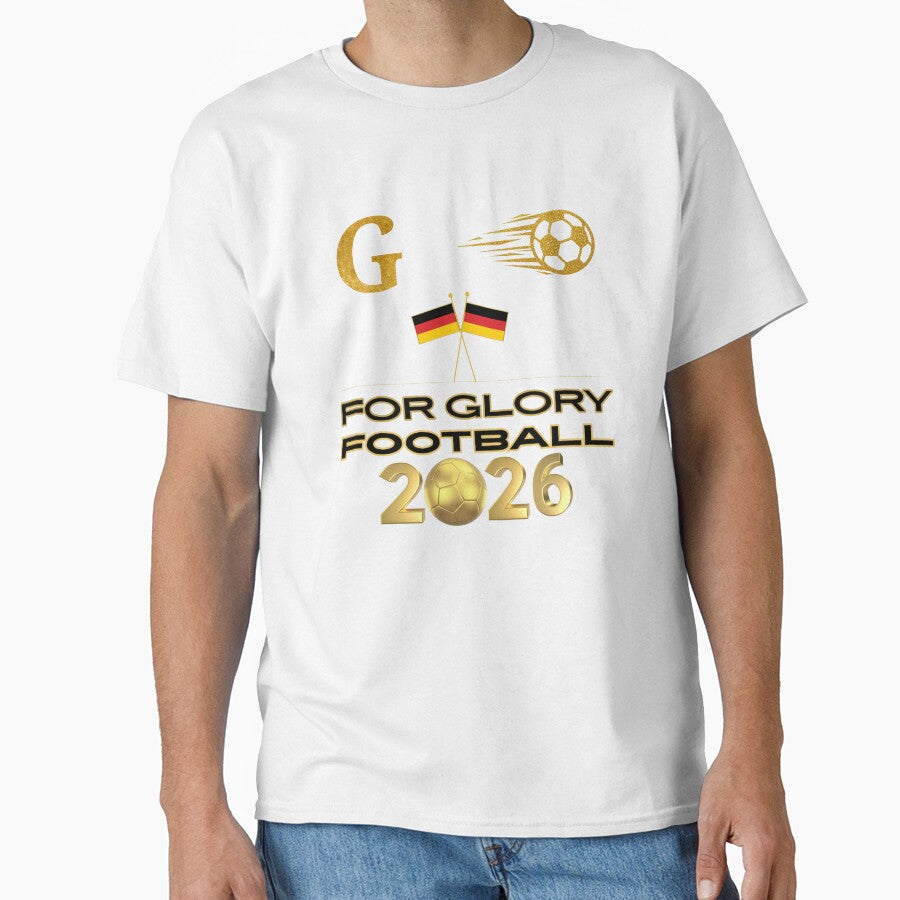 For Glory Football 2026 Germany | German Soccer Fan Pride | Gold Football Design | Germany Supporter by Art IN Pack