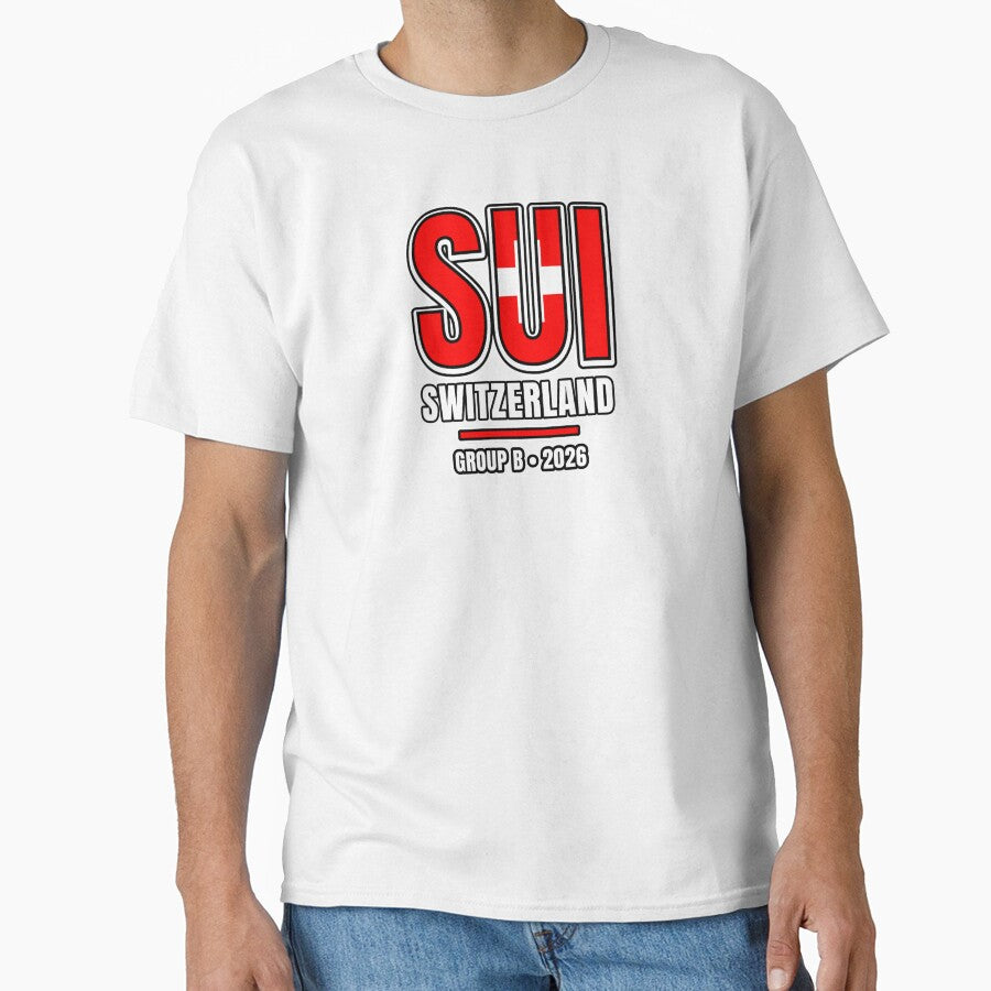 Switzerland 2026 Football Shirt | SUI Switzerland Soccer Fan Apparel | Switzerland National Team Supporter Tee | Football 2026 Gift by The Hairy Melon