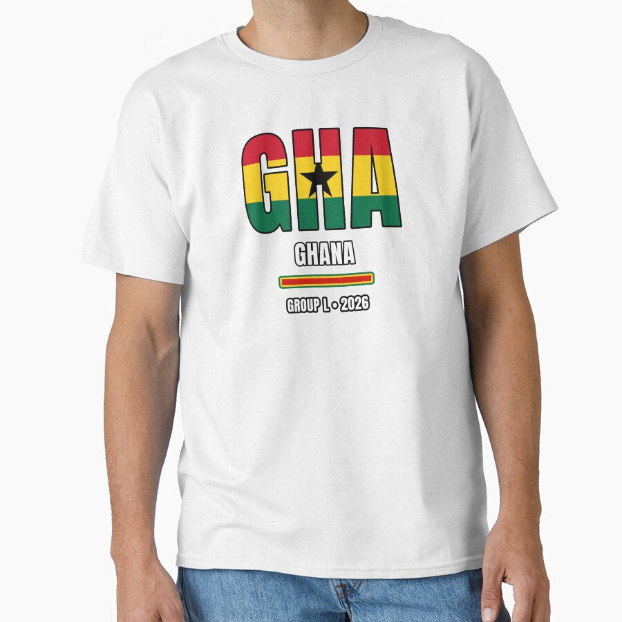 Ghana 2026 Football Shirt | GHA Ghana Soccer Fan Apparel | Ghana National Team Supporter Tee | Football 2026 Gift by The Hairy Melon