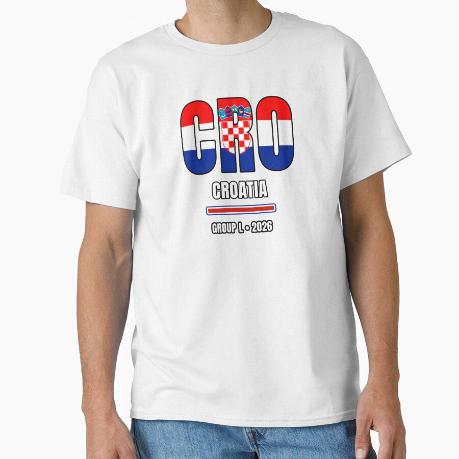 Croatia 2026 Football Shirt | CRO Croatia Soccer Fan Apparel | Croatia National Team Supporter Tee | Football 2026 Gift by The Hairy Melon