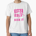 Soccer Girls Can Kick It Sports Slogan Shirt by A Little Shop of Light