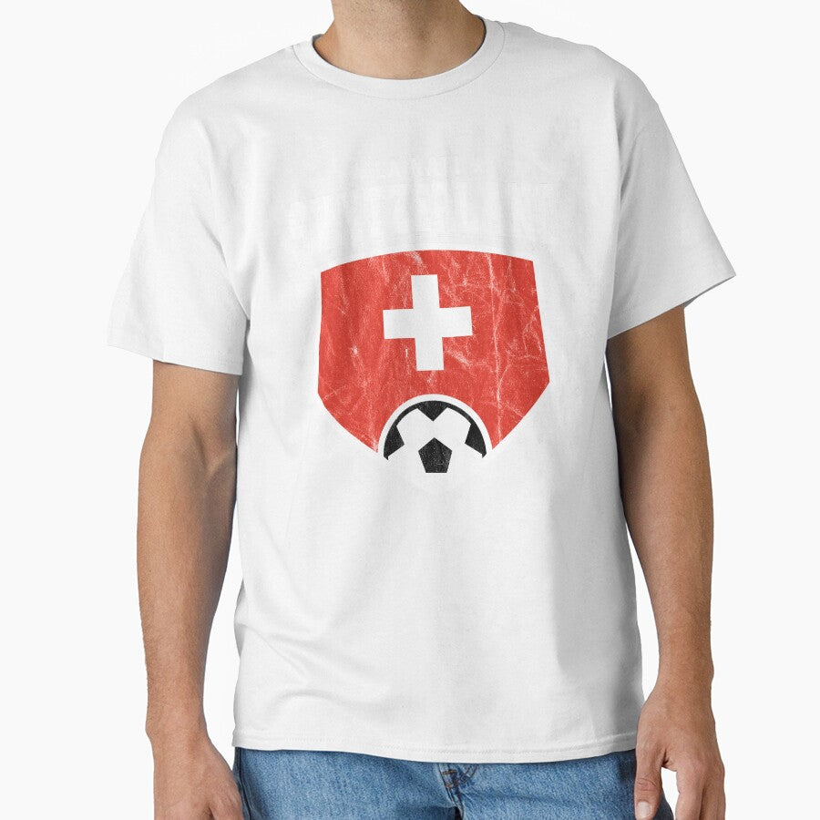 Switzerland Football National Flag T Shirt World Soccer Jersey Cup by screenworks