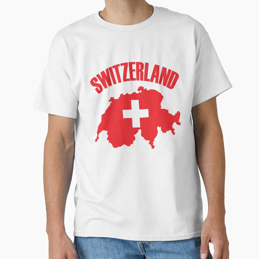 Switzerland Flag Map by TravelScientist