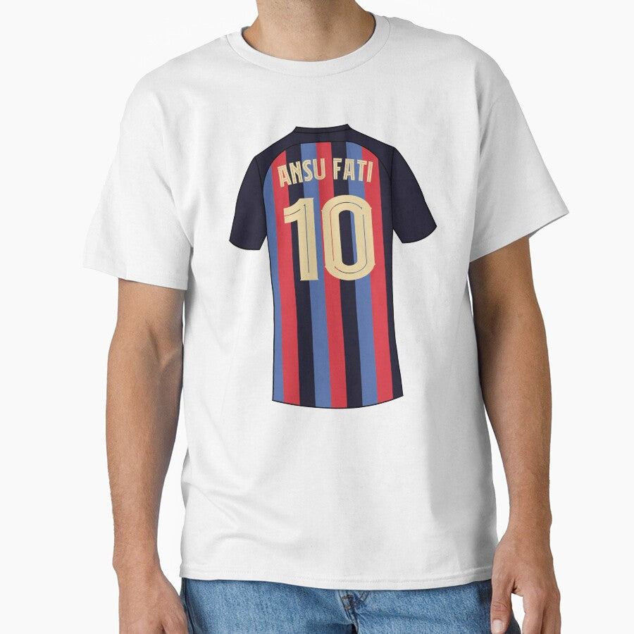 Ansu Fati Barcelona football jersey number 10 by Justtrendytees