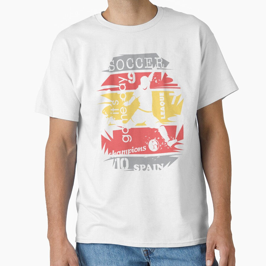Gift Idea Design Football Spain Goal Shot Ball Explosion Fan Illustration by AndreMi