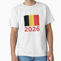 Belgium Flag 2026 Fan Shirts, Stickers, Tapestry, Mugs | Belgium Football Supporter Design by 21 Tulips