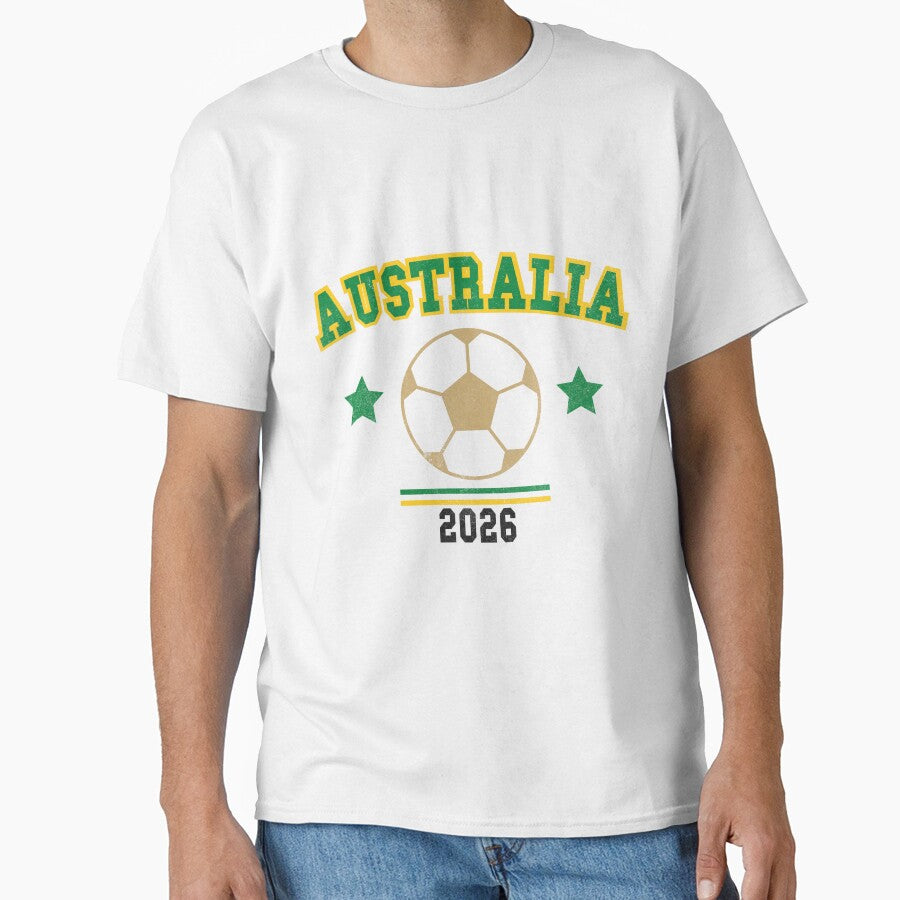 Australia 2026 — Vintage Soccer Tee by C & T ArtLab