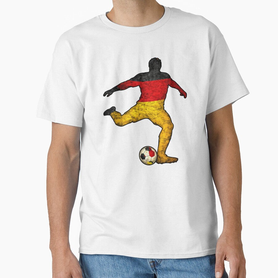 Germany Football Player Soccer Silhouette Flag German by LintonGriffin