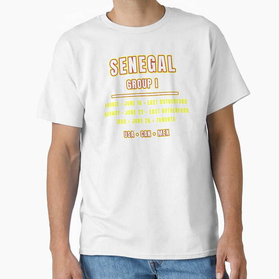 Senegal Football Fixtures T-Shirt – Group I Schedule Shirt by The Hairy Melon
