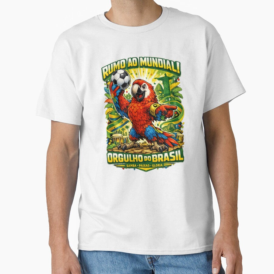 Brazil World Cup 2026 Macaw Fan Art by Retro Arabica