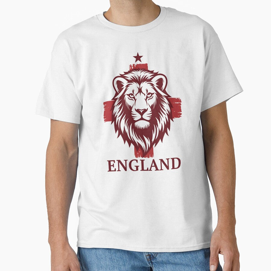 England Patriotic Lion Crest | St George Cross Football by dudelinart