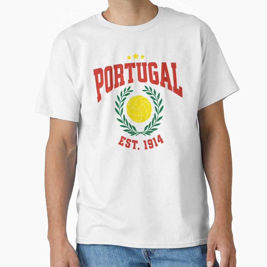 Portugal Football - Vintage National Pride Varsity by NiceTeeClub