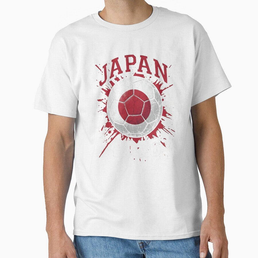 Japan 2026 Soccer - Manga Style Grunge Flag Football by Imaginationbeyond
