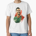 Portrait Smiling soccer player Cristiano Ronaldo by Carinaprint