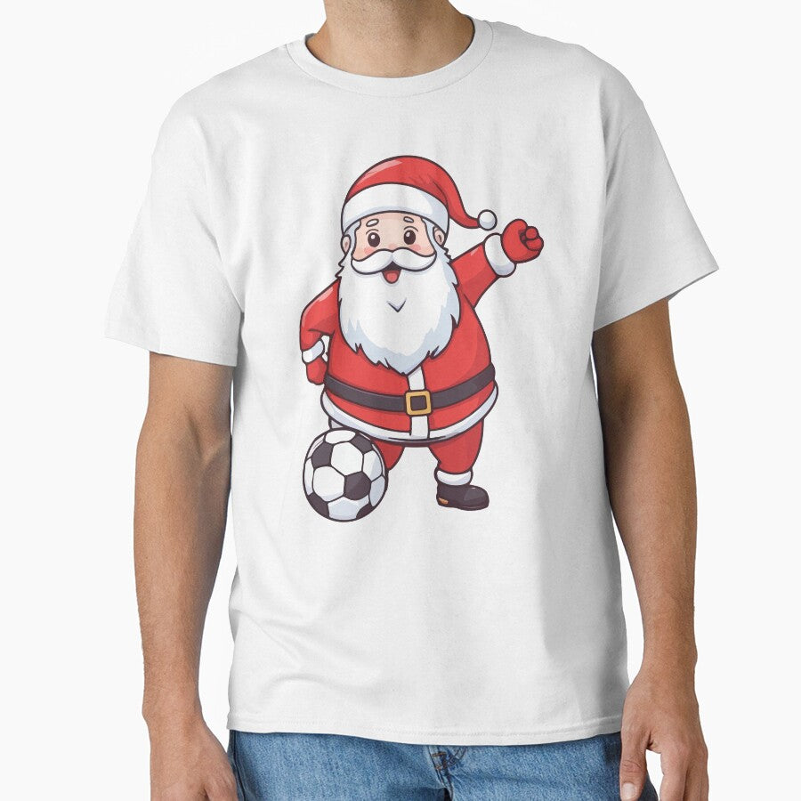 Kawaii Santa Playing Soccer by Ridaelb
