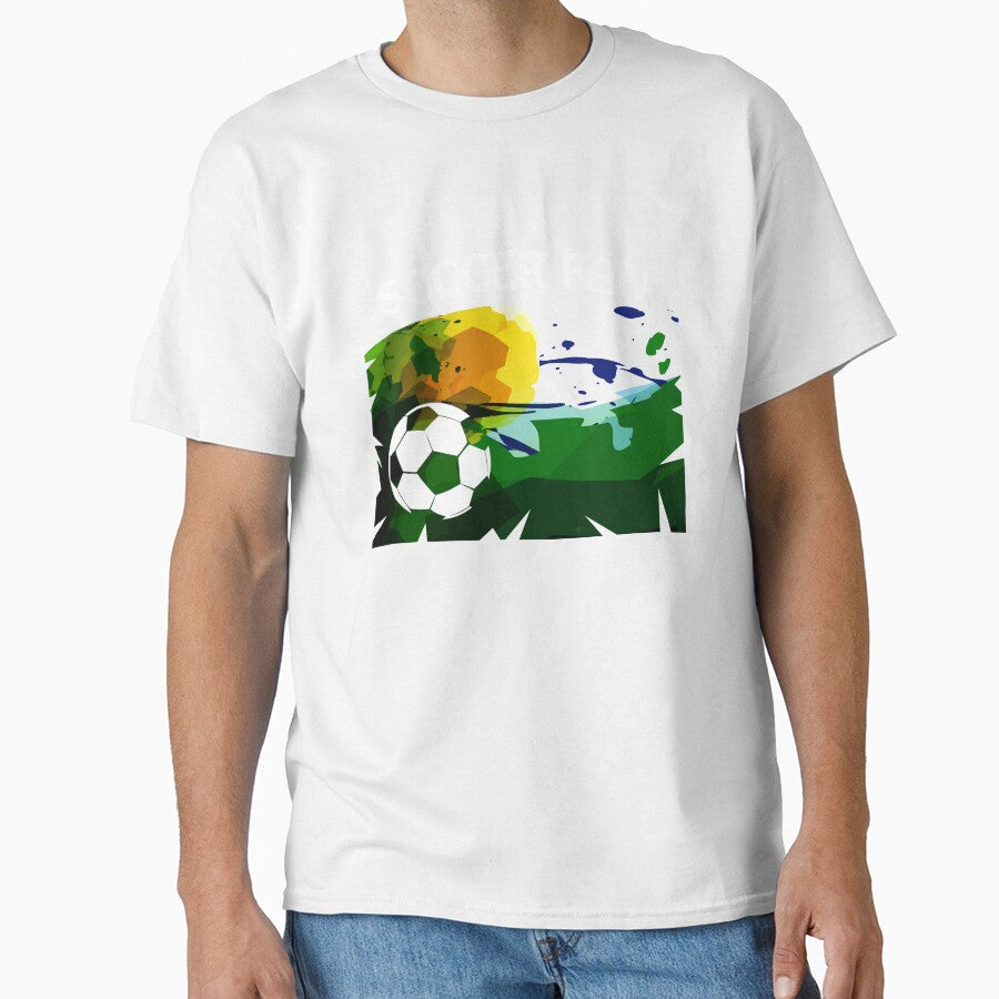 "Soccer Fan" with colorful vector art by Neonyx2020