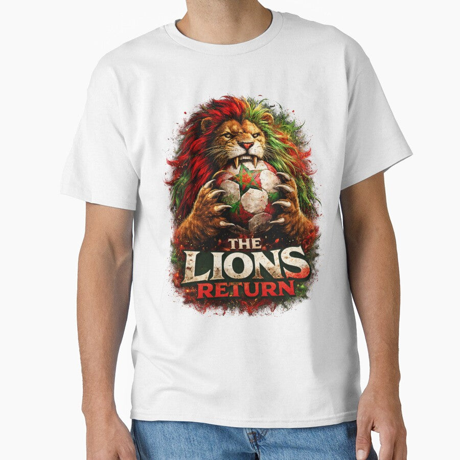 Moroccan Lion Soccer Return Power Design by MoorishThistle