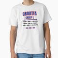 Croatia Football Fixtures T-Shirt – Group L Schedule Shirt by The Hairy Melon