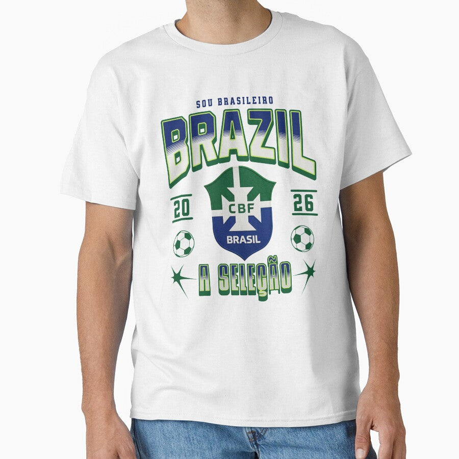Brazil Soccer 2026 A Selecao Sou Brasileiro Football Fan Design by Abaseen
