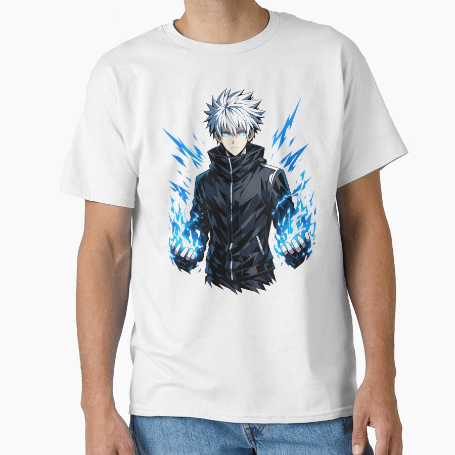 Anime Lightning Power Boy Blue Energy by VibeFusionX