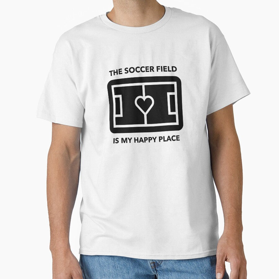 Soccer Lover Shirt – The Soccer Field Is My Happy Place by GenesixDesign