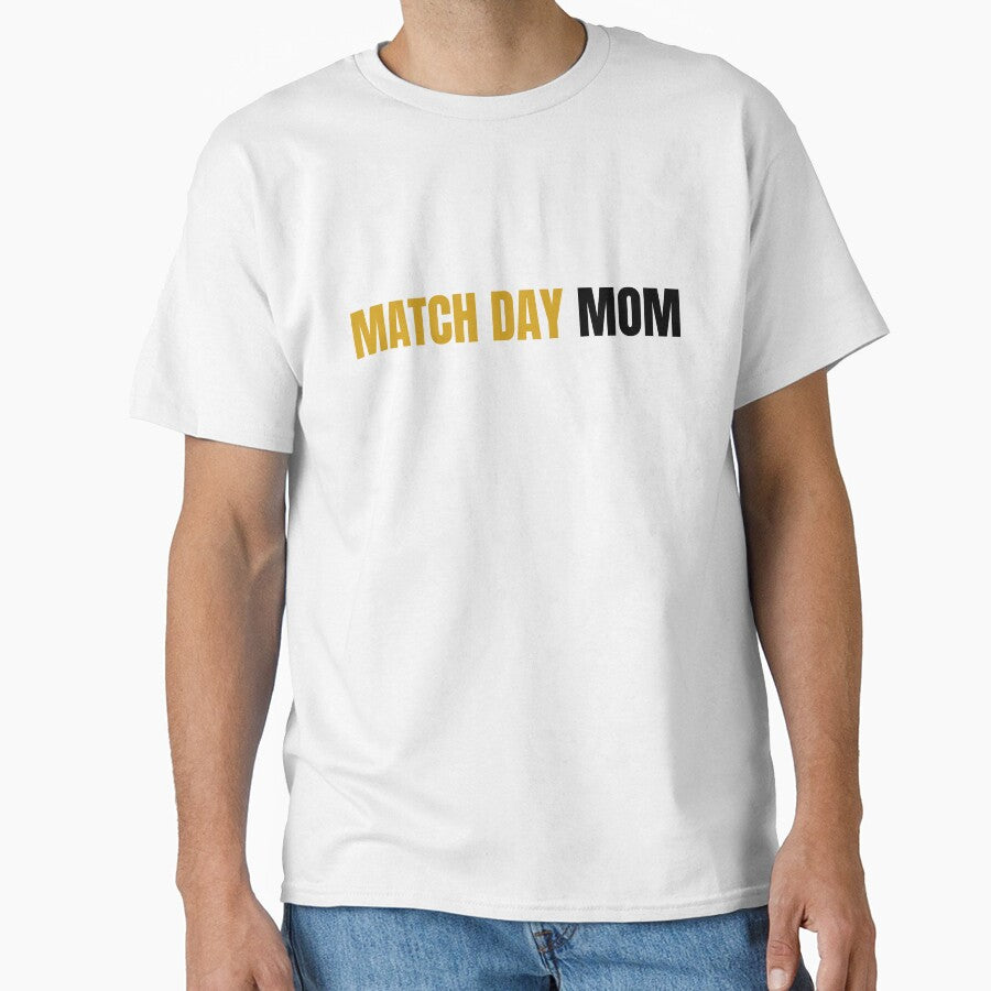 Match Day Mom Soccer Shirt for Football Moms by PlayTrackCo