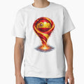 Spain Football Tornado: Red and Gold Vortex Art by FunToTheFullest