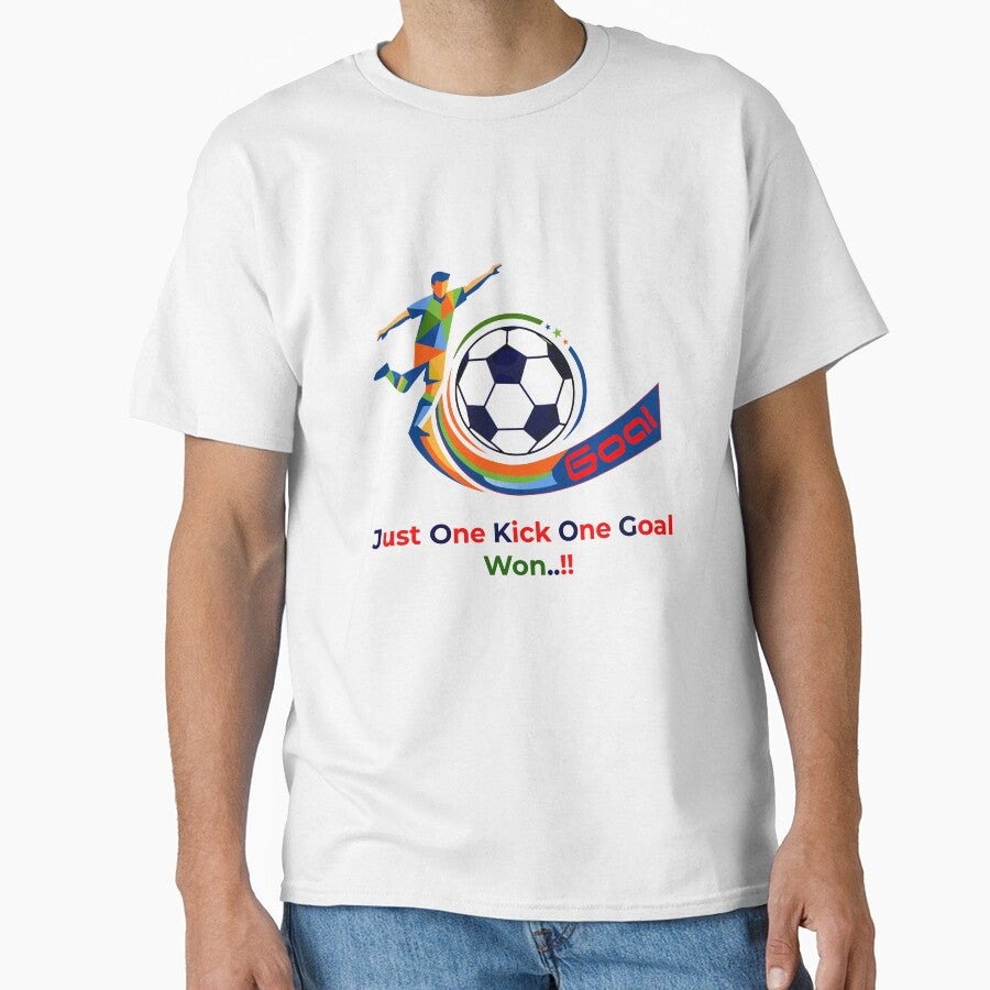 Football Striker Goal Celebration - Just One Kick by Print Expert
