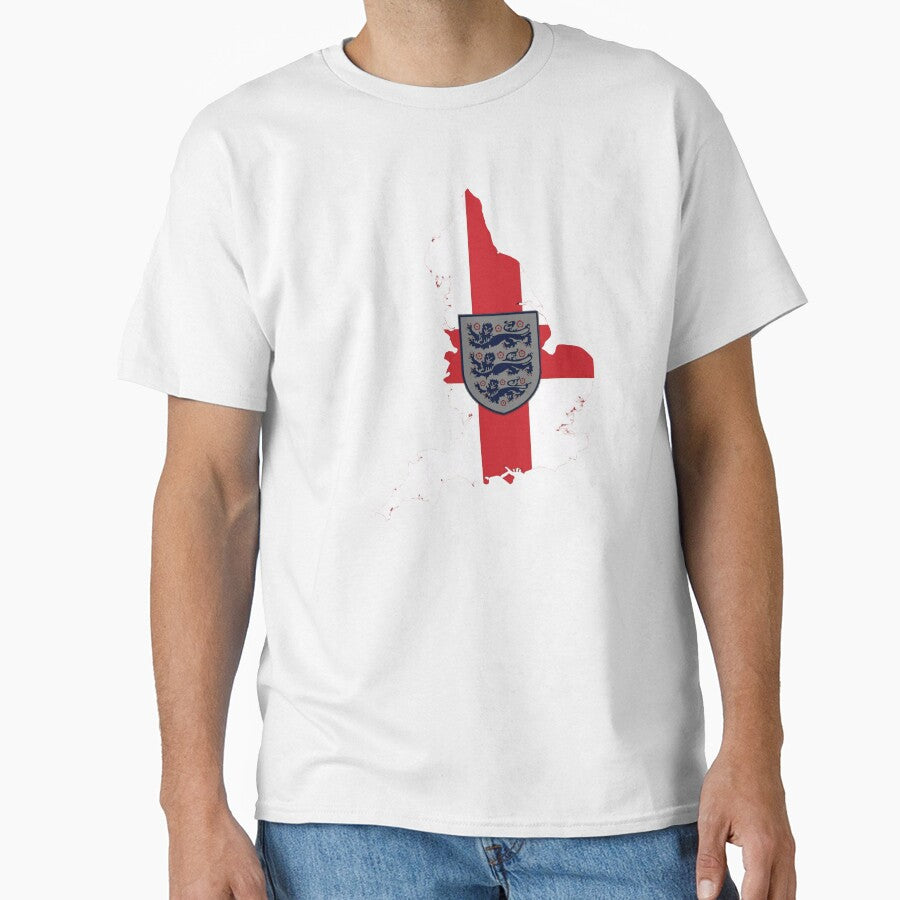 England Football Fan Cartoon Sticker | Three Lions Supporter by aminesez22